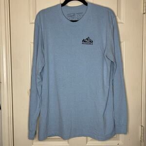 Patagonia Long Sleeve Sweater Blue 100% Recycled Material - L